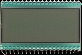 DE113RS-20/8.4 LCD 7-segment, 1x3.5 + SZ, H:12.7mm, reflective