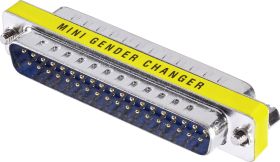 Adapter D-Sub, 37 pin, wtyczka<=>wtyczka