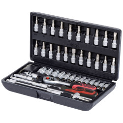 KS Tools 911.0646 1/4&quot; Socket Set, 46 Pcs