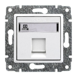 VENA Gniazdo komputerowe poj RJ45 (wkład MOLEX) bez ramki MOLEX RJ45 kat. 5e nieekranowane 510265