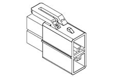 Obudowa złącza 2-pinowe 2-rzędowe raster: 8mm Molex Męski 35181