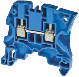 Blok zacisków przelotowych Entrelec poziomy: PodwójnyŚruba ZS10 raster: 8mm 57A 1 kV AC