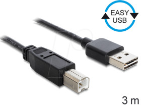 83360 Easy USB 2.0 A &gt; B plug/plug 3.0 m