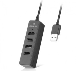 HUB USB REAL-EL HQ-174 (4USB-A) 1,2M