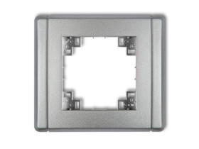 Kompletna ramka uniwersalna srebrny metalik 7FR-1 KARLIK