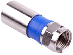 Wtyk antenowy F kompresyjny na przewód Triset-113 TC6 Trishield 3SH75 RG6