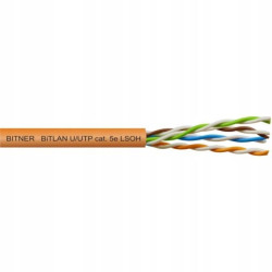 Kabel UTP kat.5e U/UTP 4x2x0,5 LSOH Bitner 100m