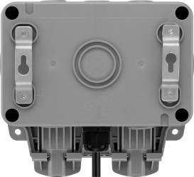 Gniazdo z wyłącznikiem różnicowoprądowym, 13A, BS 1363, l. ścieżek: 2, Pasywny, 30mA, Montaż powierzchniowy, 250 V,