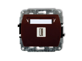 TREND Gniazdo USB-AA 2.0 brązowy 4GUSB-1 KARLIK