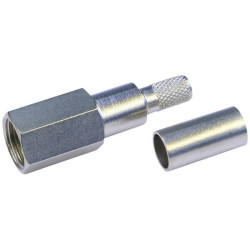 Teleg&#xE4;rtner 100025646 FME plug straight 50 &#x3A9; miniature Coax 1pc