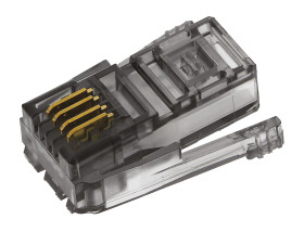 Złącze telefoniczne, seria: SDL, typ: Ekranowane łącze danych, Męski, Szary, zakończenie: Połączenie zagniatane,