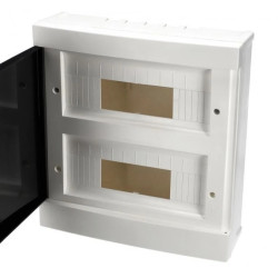 Rozdzielnica natynkowa 24-modułowa (2x12) biała dymna EDO777848 EDO