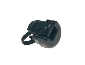 Tulejka odprężająca na kabel płaski 2,8 x 5,3 mm - czarna (2P-4)