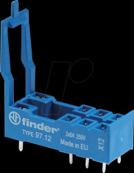 97.12 Relay base - FIN 46.52, blue
