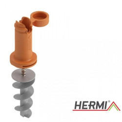 Uchwyt drutu odgromowego fi8 do styropianu PP brąz