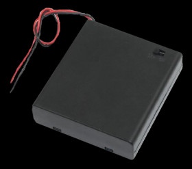 Opencircuit 4x AA battery holder with switch