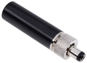 Wtyk zasilania DC Wtyk DC średnica zew: 5.5mm Montaż na kablu średnica wew: 2.5mm 5.0A 12.0 V.