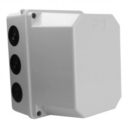 Puszka natynkowa z dławikami wym/wew 150x110x135 mm 10membran z wysoką pokrywą IP66 008.PG.CA.G M-L 2701