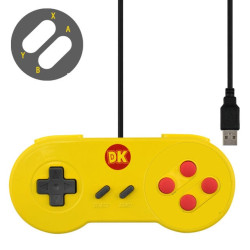 Data Frog "SNES" Style USB Gamepad - Yellow [Discontinued]
