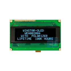 WYŚWIETLACZ OLED 4x20 WEH2004 ABPP5N NEGATYW NIEBIESKI 20x4 + SPI