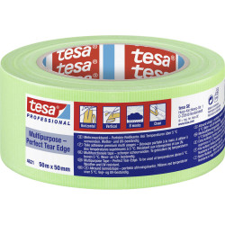 tesa 04621-00014-00 Multipurpose Plastering Tape 50m x 50mm UV-resistant