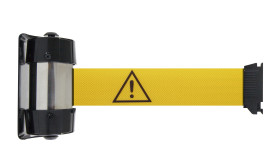 Naścienna szpula z taśmą długość taśmy 4m Bariera chowana Żółty