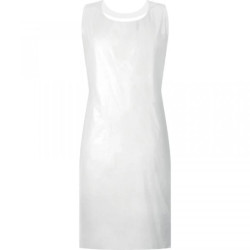 Fartuch z polietylenu 120 x 70 cm grubość 20 mikronów kolor biały rozmiar Uniwersalny CORP TABPO02/100szt./