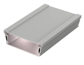 Bopla ASPH 1030-0150 9006 (94221150) - asymetryczny profil aluminiowy półotwarty (98,5 x 32,8 x 150 mm)