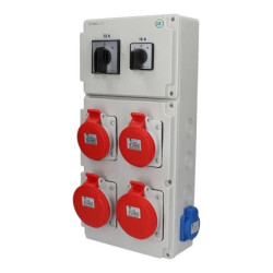 Rozdzielnica 0-1(32A) 0-1(16A) 2x5x32A 2x5x16A 2x3x16A INA=32A SB-008505-S0050-54