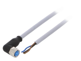 Przewód przyłączeniowy M8 PIN 3 kątowe 2m wtyk 60VAC 4A IP67 YG8U13-020VA1XLEAX