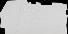 2102-1291 End and intermediate plate 0.8 mm thick, gray