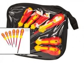 Komplet wkrętaków 6 szt płaskie izolowane w ETUI