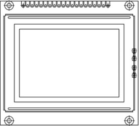 LCD-128H064C 128 x 64 Graphic LCD