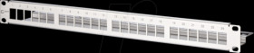 130A21-00-E 19 inch module rack Keystone, 1U, 24 port, stainless steel, uneq