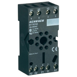 TE Connectivity MT78745 Relay Socket 240VAC 10A 8-Pin for MT Series Relays