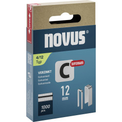 Novus 042-0800 Narrow Crown Staples 12x6.1mm for Timber &amp; Panels 1000pieces
