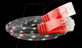 PKW-TOUGH-K6 0.5 RT Cat.6 SLIM tough cable, U/UTP, 0,5 m, red