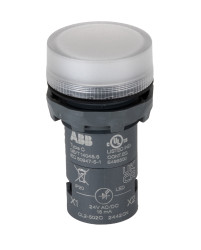 Kontrolka 24V Biały ABB średnica wycięcia 22mm Montaż panelowy Śruba