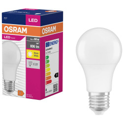 OSRAM 4099854109775 LED VALUE CLASSIC A 8W 827 Frosted E27 Bulb