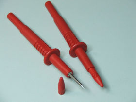 Końcówka pomiarowa 20.156.1 igła 2mm;czerwona;105mm PVC 1000V