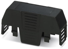 Upper part of housing, ABS/PC, (W x H x D) 22.6 x 75.26 x 36.95 mm, black, for enclosure, 1074970