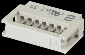 09 18 514 6803 Female connector, 14-Pin, Grid 2,54 mm