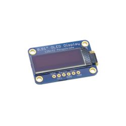 STEMMA QT Monochrome 0.91&quot; 128x32 I2C OLED - moduł z wyświetlaczem OLED 0,91&quot; 128x32