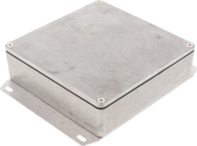 Aluminum die cast enclosure, (L x W x H) 120 x 120 x 34 mm, natural, IP65, 1590WQF