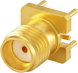 Złącze RF Montaż na panelu Żeński typ złącza Złącze SMA Lutowane