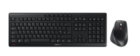 Zestaw klawiatura + mysz, JD-8550GB-2, Czarny, Bezprzewodowe, QWERTY, Ergonomiczna