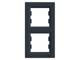 ASFORA Ramka 2 podwójna pionowa antracyt EPH5810271 SCHNEIDER ELECTRIC