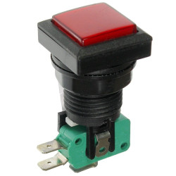 Przeł.podśw.ON-OFF kwadr.czerw.s średni do gier z krańc.