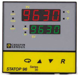 Regulator temperatury PID panelowy Pyro Controle Uz: 90→ 260 V AC 1-wyjściowy-wyjściowy