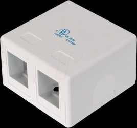 AT-AG 302A-WH Consolidation housing for 2x Keystone modules